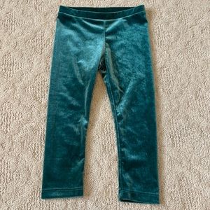 🌿2T Green Velvet Leggings